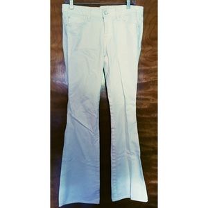 7 for All Mankind White Bootcut Jeans